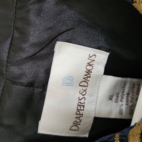 Elegant Tapestry Gold and Blue Women's Jacket XL Glam Formal Party Church - Picture 3 of 10